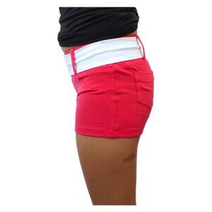 Lino Florete (Coral) Shorts with Belt Loops and Back Pockets Size MD/LG & XS/SM